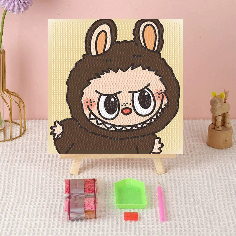 Алмазная вышивка (canvas) Genshin Impact DIY, 20×20 / 30×30, деревянная внутренняя рама и набор инструментов
