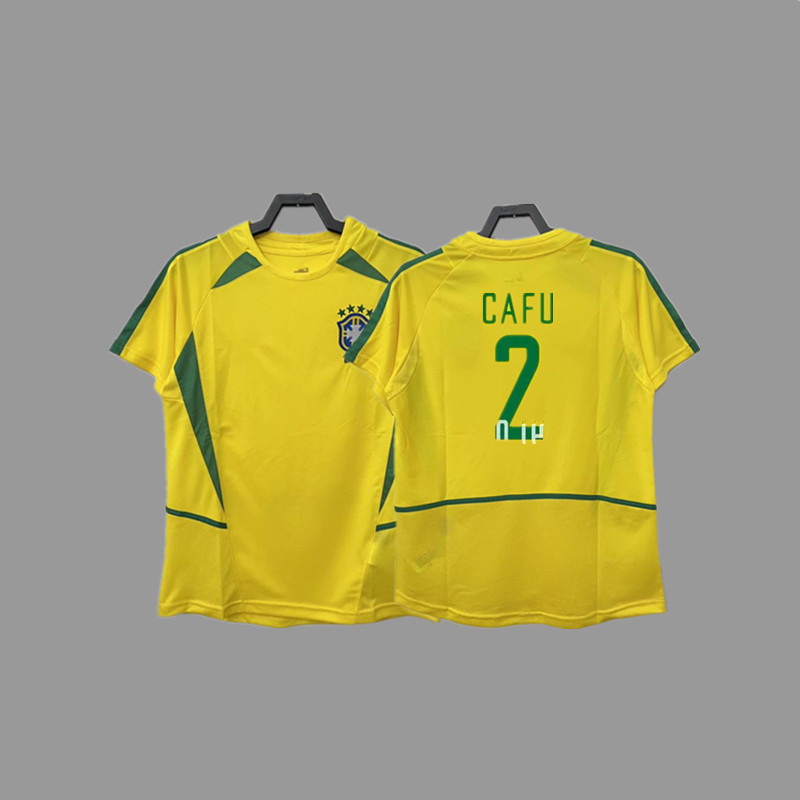 ブラジル レトロ ジャージ サッカー ユニフォーム ベイリーカ フロ ナルド リバウド カルロス デンガ ブランコ|undefined