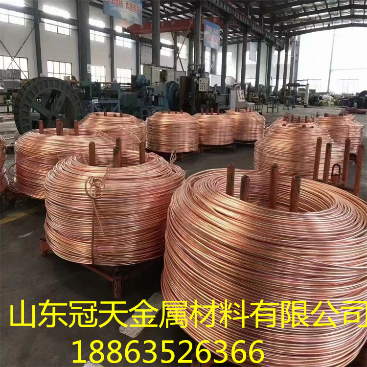 山东现货供应小口径T2紫铜丝纯铜无氧紫铜线0.1-8mmT2紫铜裸线