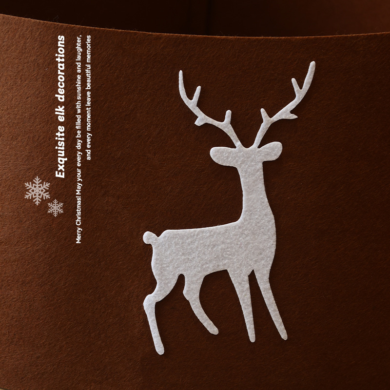 Navidad árbol de Navidad vestido de pie decoración del árbol de Navidad fieltro esteras de Navidad decoración de la escena de Navidad vestido tridimensional