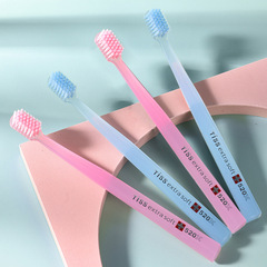 Couple's Soft bristle Toothbrush Household Use Colorful Independent Protection Case High-Grade Super Fine Hair Gum Care Toothbrush Wholesale Manufacturer