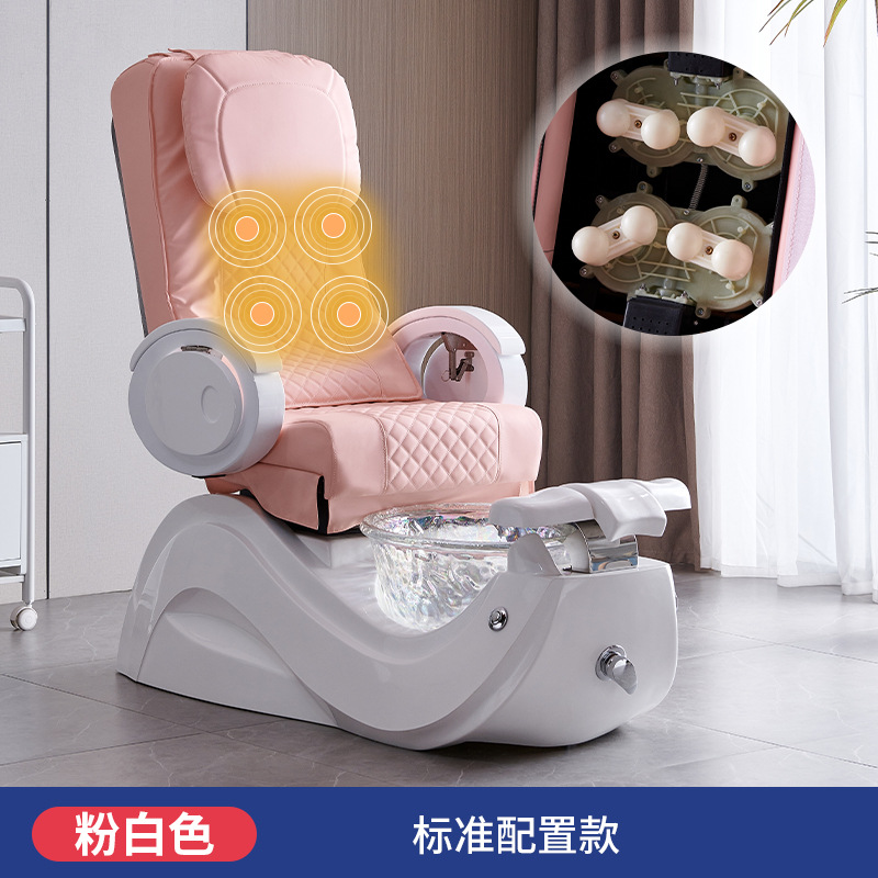 Masaje de pies eléctrico sofá silla reclinable baño de pies Spa con lavabo de lavado de pies silla de masaje belleza manicura reparación taburete