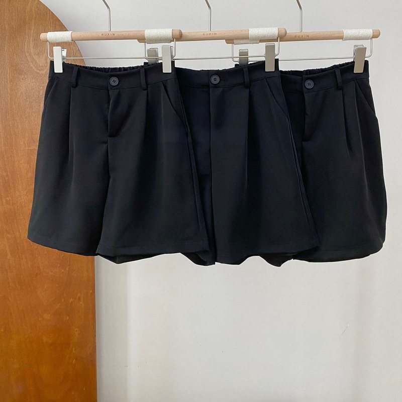 No Returns or Exchanges~ Minimalist, Versatile Classic Suit Bermuda Shorts, a Versatile Essential Item