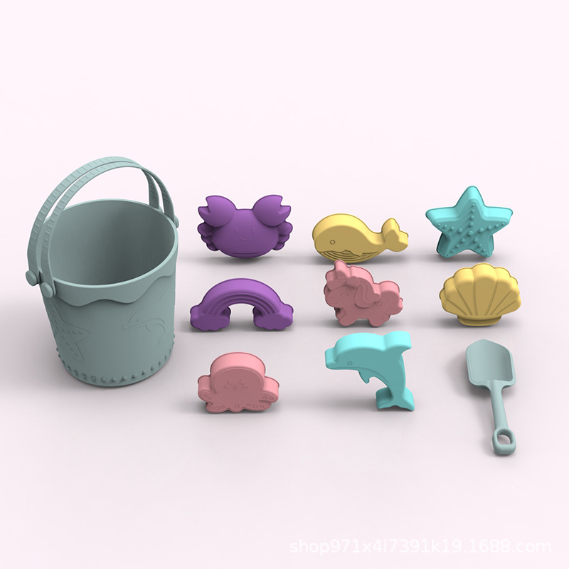 Amazon Hot Sale Navidad padres-hijos regalos interactivos de silicona de grado alimenticio para jugar con nieve portátil cubo de nieve en stock al por mayor