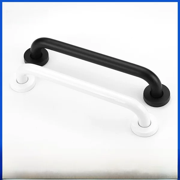 Black Stainless Steel Accessible Toilet Handrail Disabled Elderly Toilet Safety Handle Bathroom Bathtub Handrail
