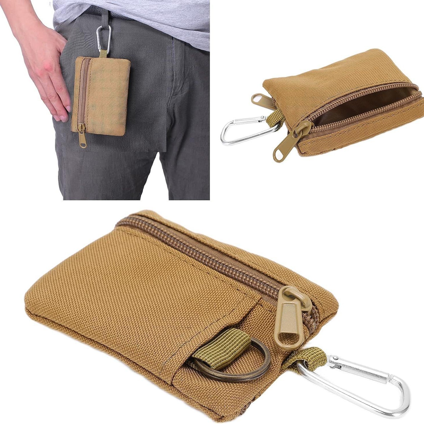 Mini bolsa de almacenamiento de cambio de llave multifuncional cordón para exteriores bolsa de accesorios resistentes al desgaste accesorios para auriculares riñonera impermeable