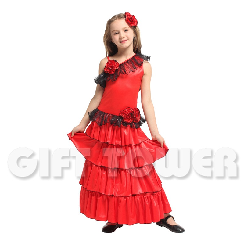 Carnival Princess Dress Stage Performance Costume Cos Costume G-0308 Passionate Flamenco Girl