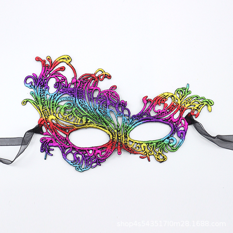 Ventas transfronterizas calientes de Halloween máscaras de encaje de Phoenix máscaras de rendimiento de máscaras sexuales de la reina