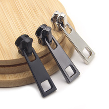 现货批发 3号小方格片金属拉链头挂镀方片金拉头5号可现做批发拉