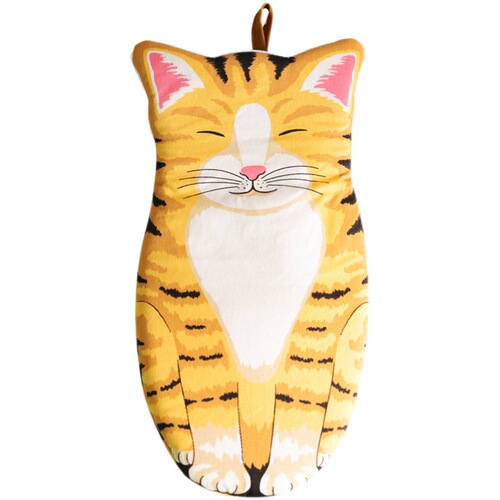 Creative cute cat paw insulation gloves kitchen baking anti-scalding gloves microwave oven gloves high temperature resistance