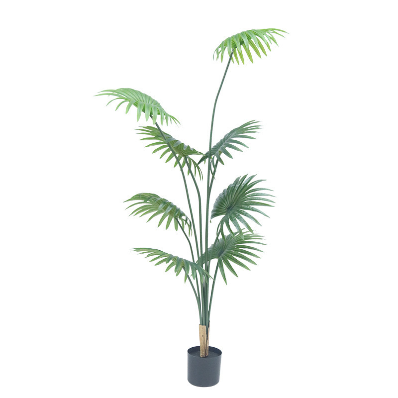 Decoración interior de plantas verdes de simulación de gran tamaño, plátano de bambú, gigantesco, plantas verdes falsas en maceta, paisajismo de plantas de simulación al por mayor image 88