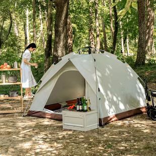 Portable Fully Automatic Quick-Open Tent for 3-4 People Self-Driving Outdoor Camping Complete Equipment Tent Outdoor Folding