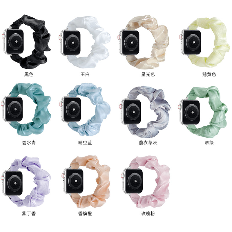 The new summer model is suitable for the narrow-bezel solid-color glossy silk hairline band of the Apple watch Specification drawing
