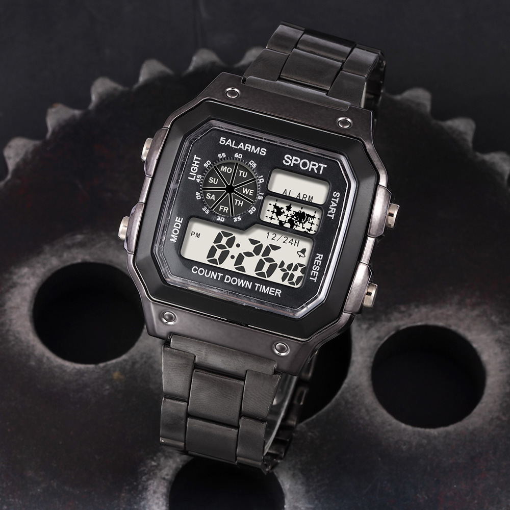 Nuevo cuadrado juvenil luz nocturna al aire libre relojes electrónicos relojes electrónicos de alarma de relojes electrónicos al por mayor