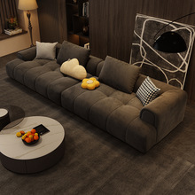 科技布沙发奶油风直排云朵泡芙沙发现代简约小户型客厅沙发
