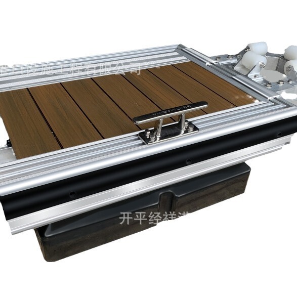 Aluminum alloy pontoon cruise ship yacht dock charging pile water corridor water platform floating platform brewing float box