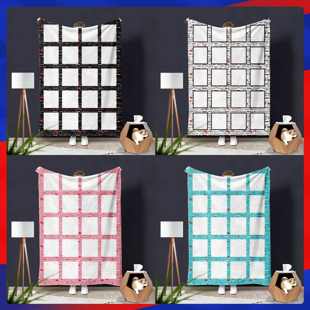 Термотрансферное двадцать Дворцовое одеяло Одеяло с фланелевым принтом Теплое одеяло Трансграничное одеяло для семейных писем