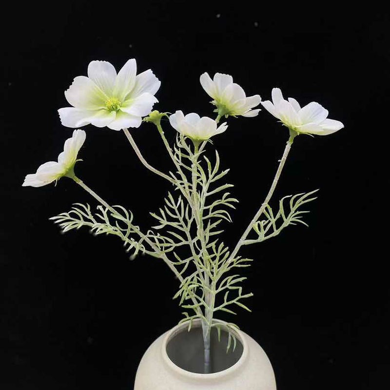 Flores falsas blancas Flores artificiales Flores para bodas Auditorio de bodas Decoración del hotel Techo artificial Flores artificiales Flores falsas