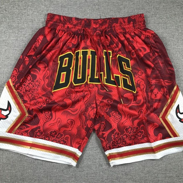 European and American Cross-Border Digital Print Trendy Sports Shorts, Trendy Brand Bulls Basketball Casual Comfortable Shorts, Wholesale from Source Factory