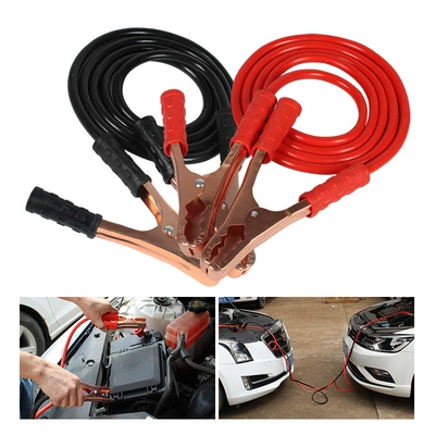 Car on the line of fire emergency battery line thickened thick