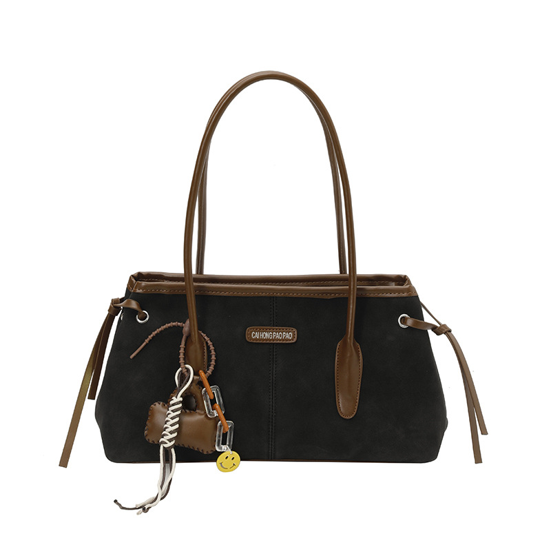 Cross-Border Retro Baguette Bag For Women, Large Capacity Niche Versatile Shoulder Bag, Simple High-End Commuter Handbag And Crossbody Bag - Thumbnail 5