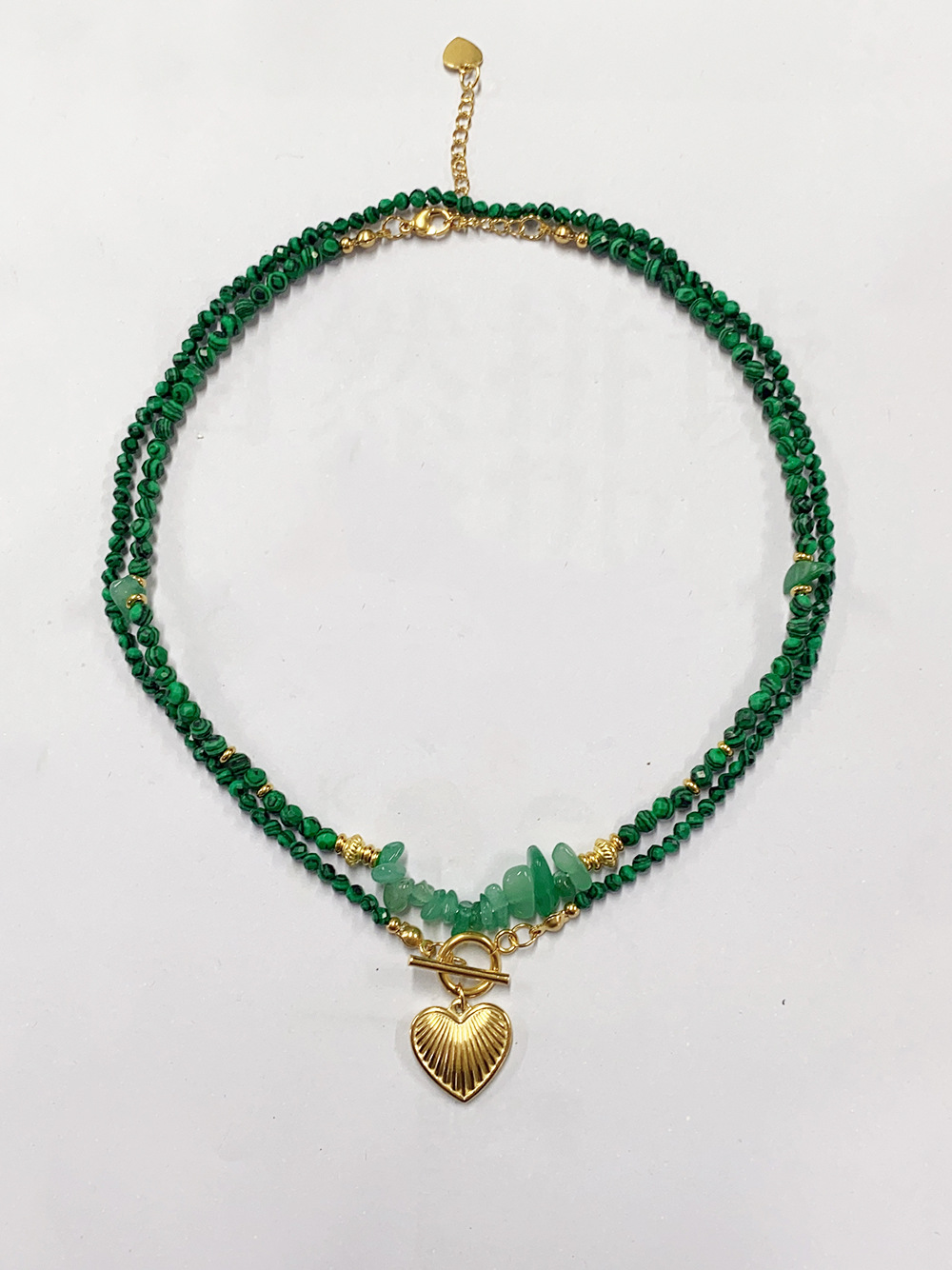 Casual Simple Style Irregular Heart Shape Titanium Steel Pendant Necklace In Bulk display picture 7