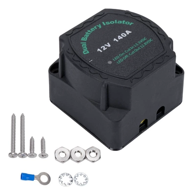 Car and Yacht Dual Battery Isolator 12V 140A Intelligent Battery Controller Vsr Modification Relay Cross-Border (Power supply, ignition system accessories)