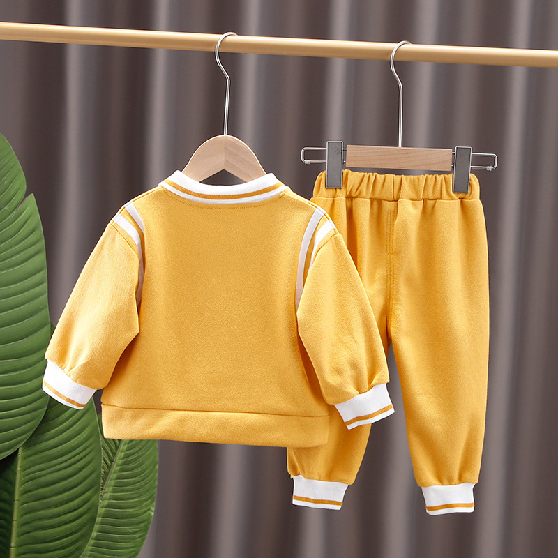 kids'clothing Children casual loose POLO shirt pants fashionable suit_voghion.com