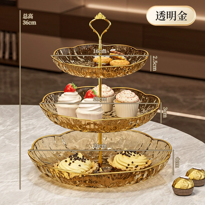 Fruit Plate — Light Luxury Bone Plate, Decorative Snack & Candy Tray, 24 cm