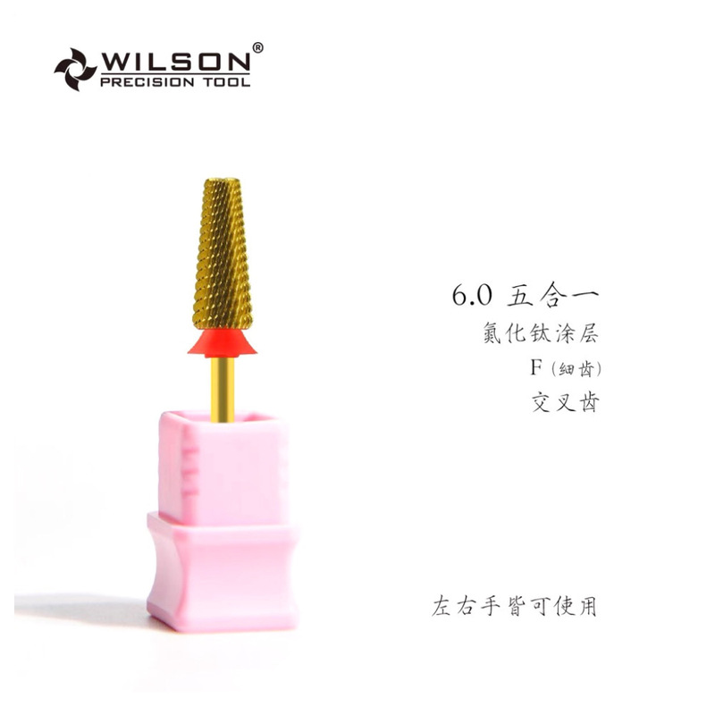 WILSON恵と順直筒光頭めっきチタン五合一打磨頭工具ネイルマニキュア|undefined
