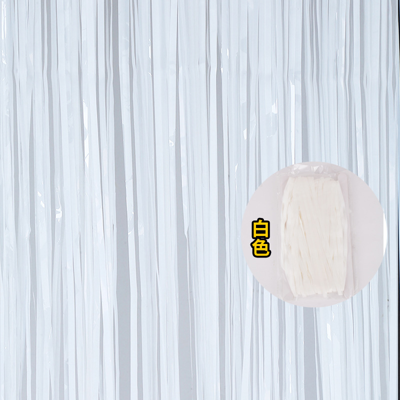 1*2 M cortina de seda lluvia fiesta de cumpleaños boda diseño Fondo pared borla brillante lluvia seda puerta cortina decoración de Año Nuevo