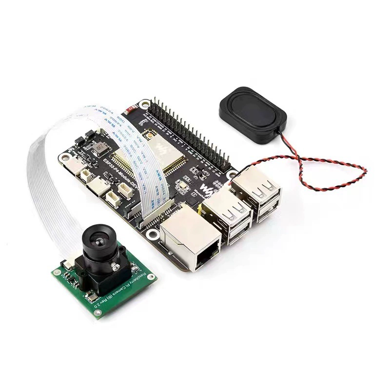 微雪 ESP32-P4 模块开发板 ESP32-C6 DSI 屏幕/摄像头/RJ45 100M 网络端口