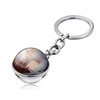 Planetary glossy crystal solar-powered, pendant, keychain