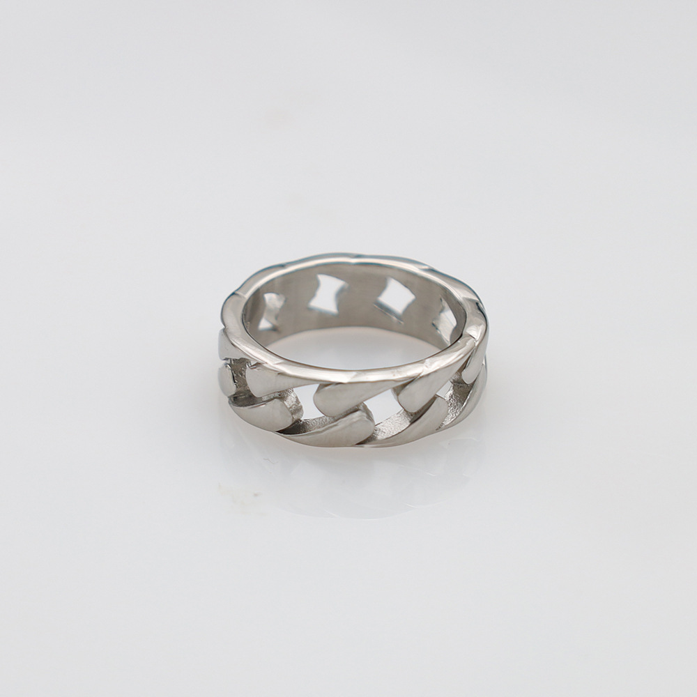 Cuban Chain Stainless Steel Ring