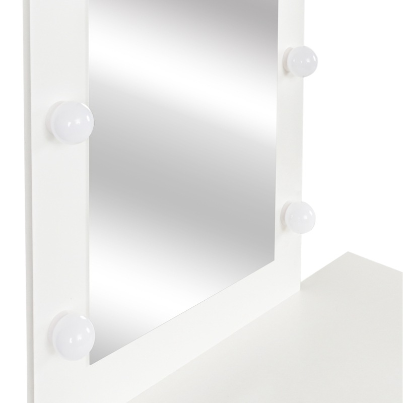 Mesa de maquillaje tocador dormitorio moderno minimalista 2023 nuevo taburete de mesa pequeño con tocador integrado ligero