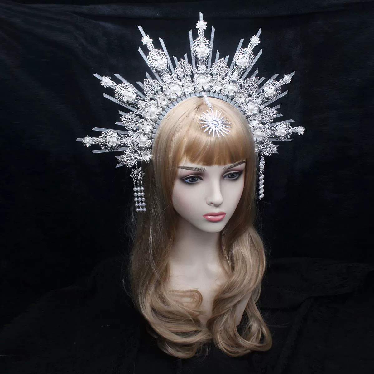 Accessory solar-powered, materials set, crown, Lolita style, handmade