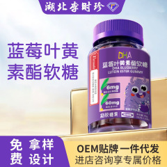 湖北李時珍 DHA ブルーベリー ルテイン エステル グミ 大人とティーンエイジャー向け ルテイン 卸売および配送
