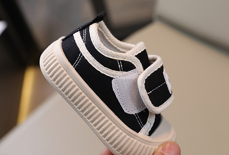 2024 Vår och höst Barncanvas Pojkar Casual Shell Head Girls Cookie Mjuk sula Babyskor_voghion.com