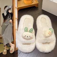 2023可愛少女心百搭時尚平底外穿一字拖仙女風奶呼呼