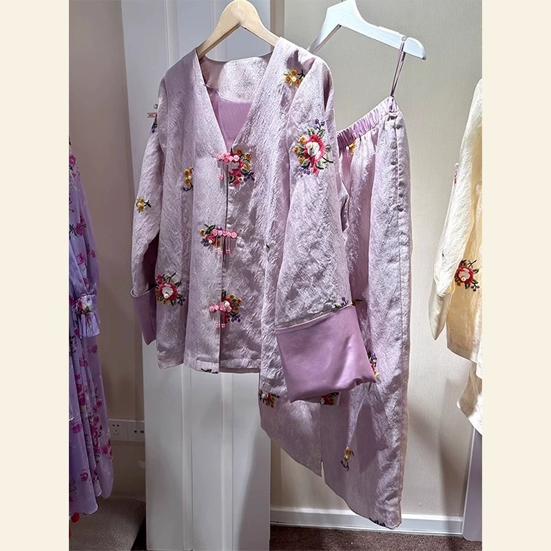 Новое новое маленькое платье для весны 2025 новый китайский легкий национальный стиль