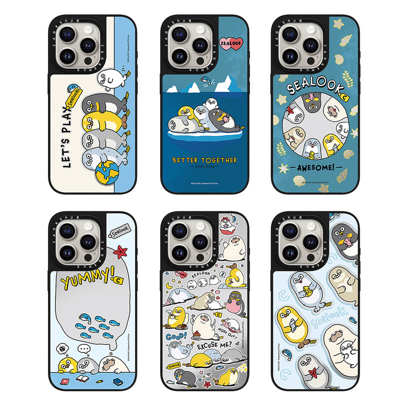 The Same Style of Seal-Themed Phone Case Is Suitable for iPhone 16 Pro Max, Apple 15 Phone Case, 14 Mirror Finish, 13
