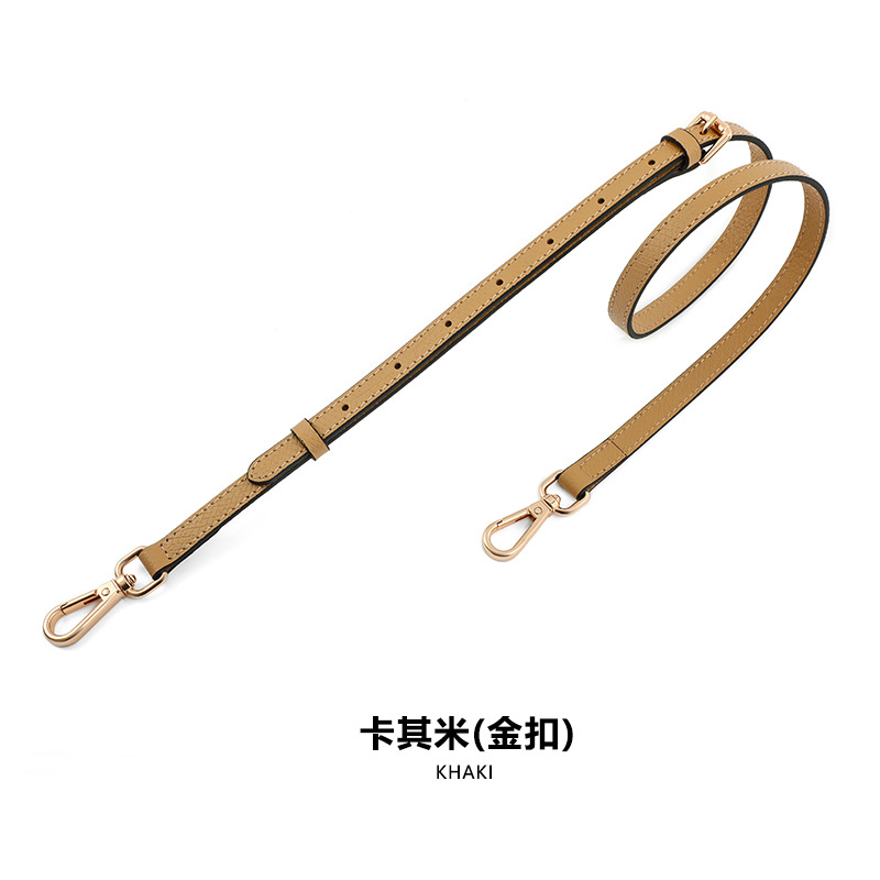 A- 48 first layer leather 1.2cm adjustable khakis gold buckle