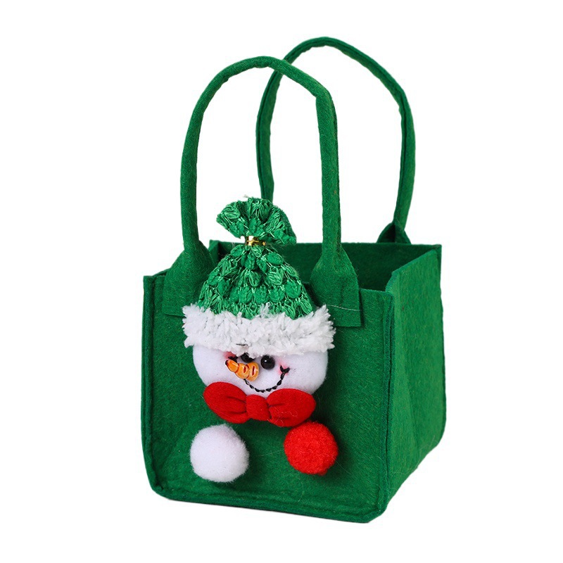 Navidad transfronteriza Nochebuena bolsas de regalo Navidad decoraciones canasta de dulces Navidad fruta dulces bolsas de regalo