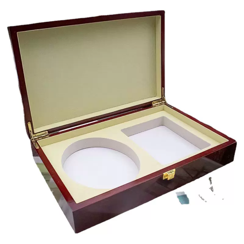 厂家现货木盒油漆礼品盒皮带包装盒生产腰带纤维板包装盒