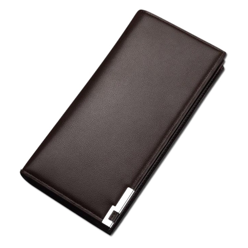 New iron edge men's long wallet Korean men's youth fashion wallet multi-functional suit bag manufacturers wholesale