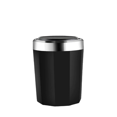 Car ashtray with ceramic liner Car ashtray with LED lights Car household gifts, etc. (Car ashtray) - black-with-label-100-only