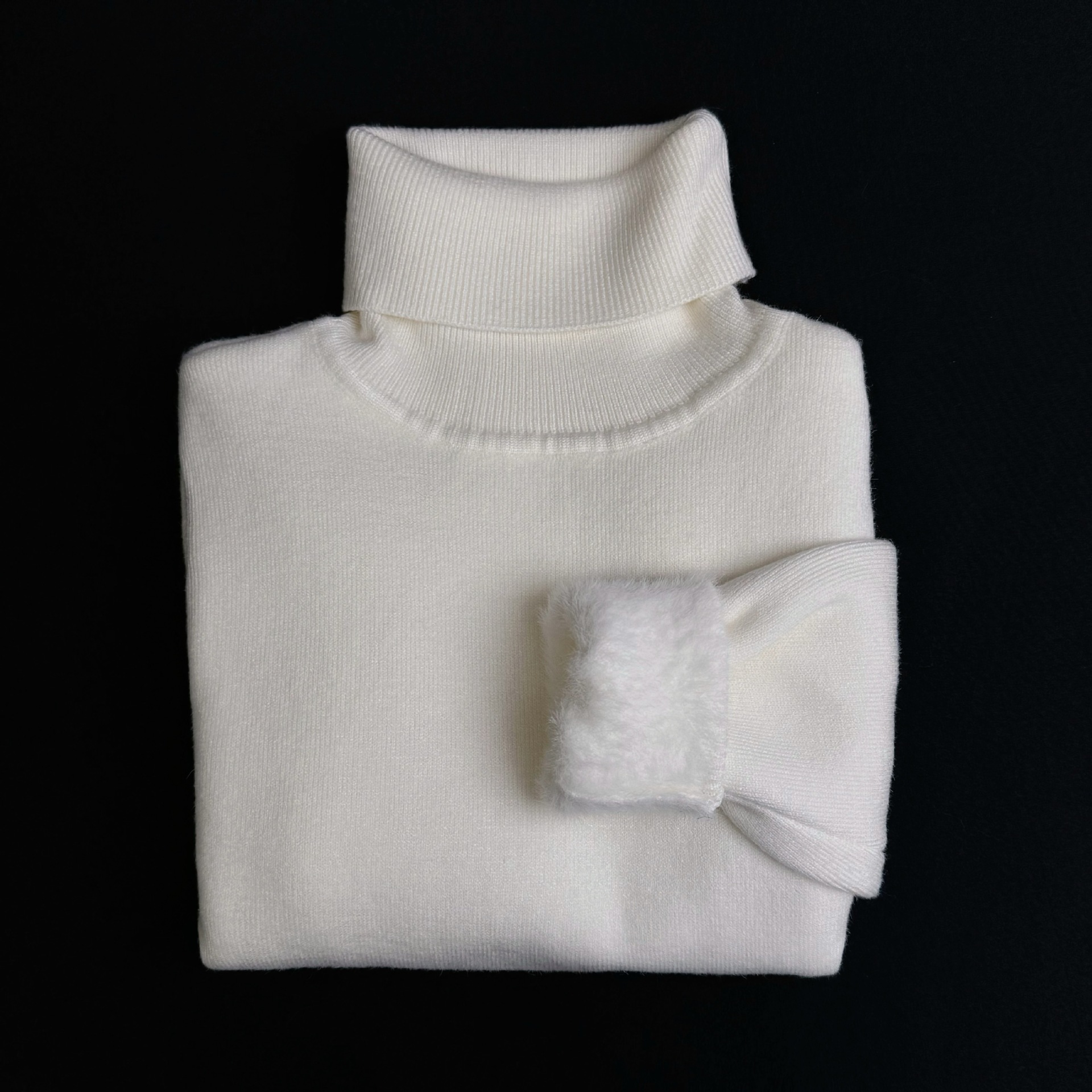 2025 otoño y invierno nuevos niños de cuello alto engrosado suéter caliente para hombres y mujeres camisetas de punto para bebés camisetas de base de imitación de camisa image 7