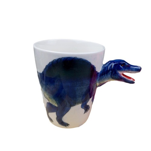 Creative Cute Children's Cartoon Dinosaur Ceramic Water Cup Tyrannosaurus Rex 3D Animal Mug Spinosaurus Couple Coffee Cup