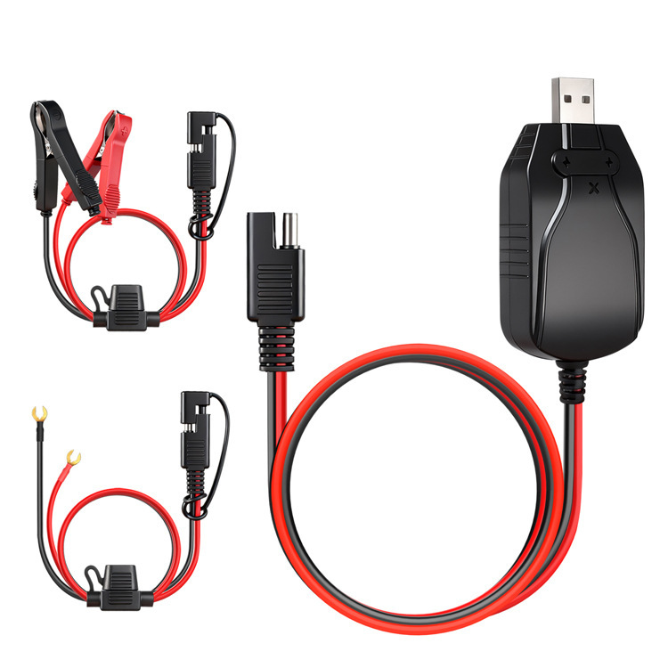 Direct Selling Portable 12V Battery USB Charger Motorcycle Outdoor Photovoltaic Emergency Power Supply Charger