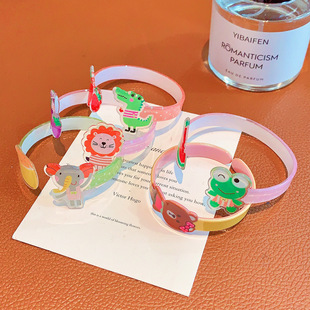 Children's Animal Decorative Bracelet Little Girl Cartoon Cute Open Princess Bracelet Baby Girl Birthday Gift